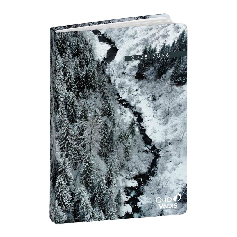 3371010525430-EUROTEXTAGENDA RECYCLÉ ML Respire - Neige - 12x17 cm - Journalier - 12 mois de août à j-P_405228249_1-0
