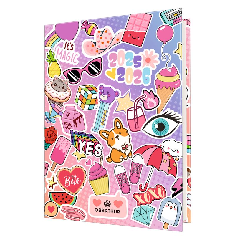3664447192918-Agenda Kawaï - 1 jour par page - 12,5 x 17,5 cm - Oberthur-P_405228392_1-0