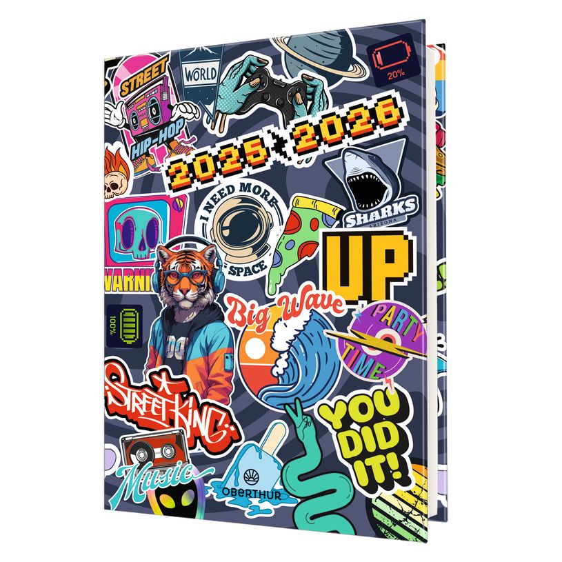 3664447192796-Agenda Geek - 1 jour par page - 12,5 x 17,5 cm - Oberthur-P_405228396_1-0
