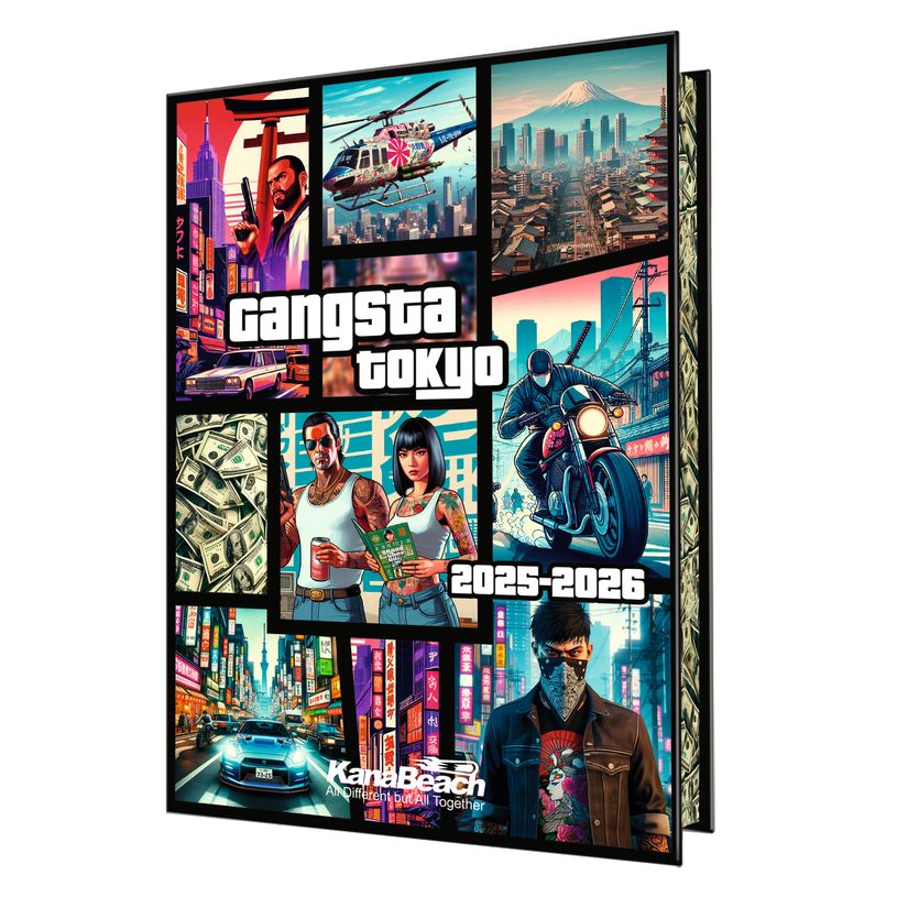 3664447192628-Agenda Kanabeach - 1 jour par page - 12,5 x 17,5 cm - Gangsta Tokyo - Oberthur-P_405228415_1-0
