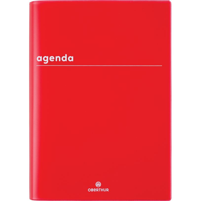 3664447199092-Agenda Boréal - 1 jour par page - 15 x 21 cm - rouge - Oberthur-P_405228448_1-0