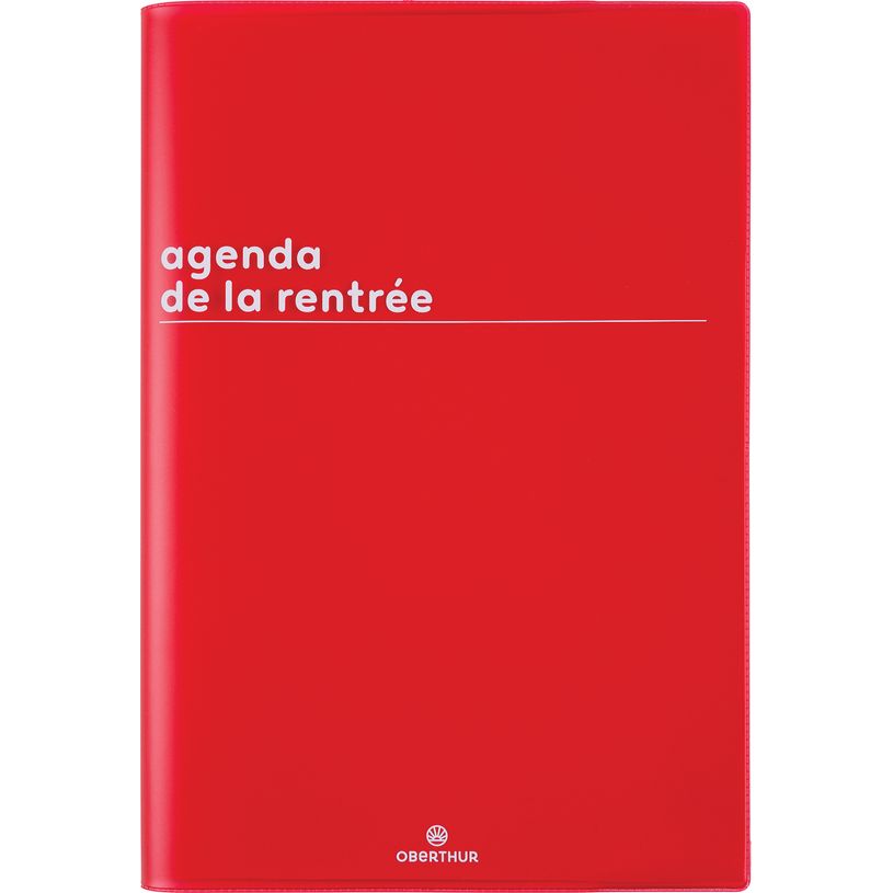 3664447199146-Agenda Boréal - 1 semaine sur 2 pages - 16 x 24 cm - rouge - Oberthur-P_405228451_1-0