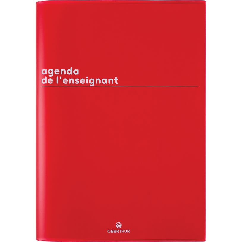 3664447199290-Agenda de l'enseignant Boréal - 21,5 x 30 cm - rouge - Oberthur-P_405228460_1-0