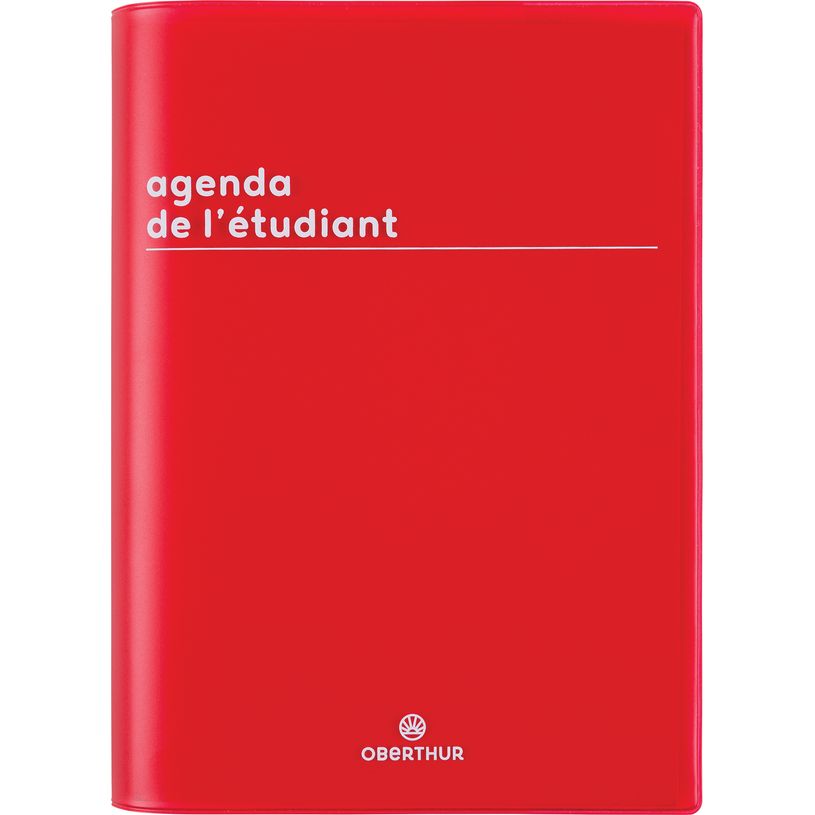 3664447199399-Agenda Boréal - 1 jour par page - 12,5 x 17,5 cm - rouge - Oberthur-P_405228463_1-0