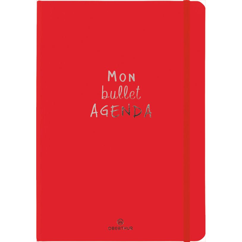 3664447200453-Bullet Agenda - 1 semaine sur 2 pages - 15 x 21 cm - rouge - Oberthur-P_405228522_1-0