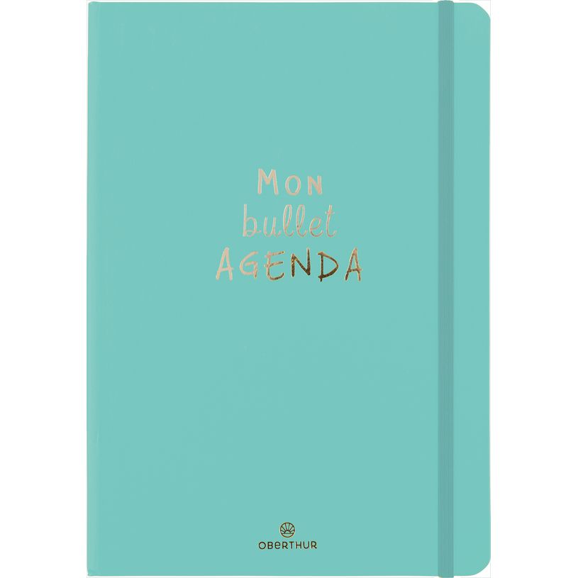 3664447200460-Bullet Agenda - 1 semaine sur 2 pages - 15 x 21 cm - vert menthe - Oberthur-P_405228523_1-0