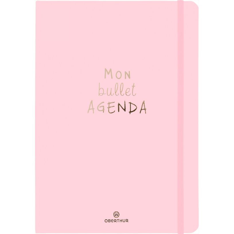 3664447200477-Bullet Agenda - 1 semaine sur 2 pages - 15 x 21 cm - rose pale - Oberthur-P_405228524_1-0