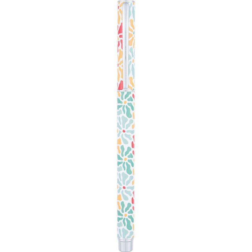 3664447199900-Stylo roller a cartouche Floraison - 5 decors assortis - Oberthur-P_405228597_2-1