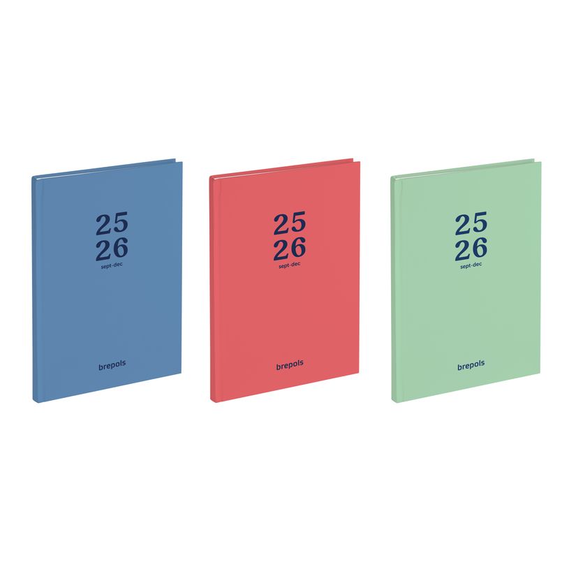 5412303385206-Agenda Bretime Coral 16 mois- semainier - 15 x 21 cm - 3 couleurs disponibles - Brepols-P_405229851_1-0