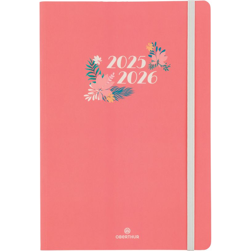 3664447196244-Agenda à élastique Tivoli - 1 semaine sur 2 pages - 17 x 24,5 cm - orange - Oberthur-P_405229868_1-0