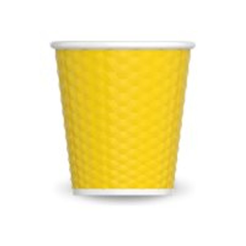 3614300011184-Les Artistes Timeless - Tasse en porcelaine nid d'abeille - 80 ml - jaune-P_405230180_1-0