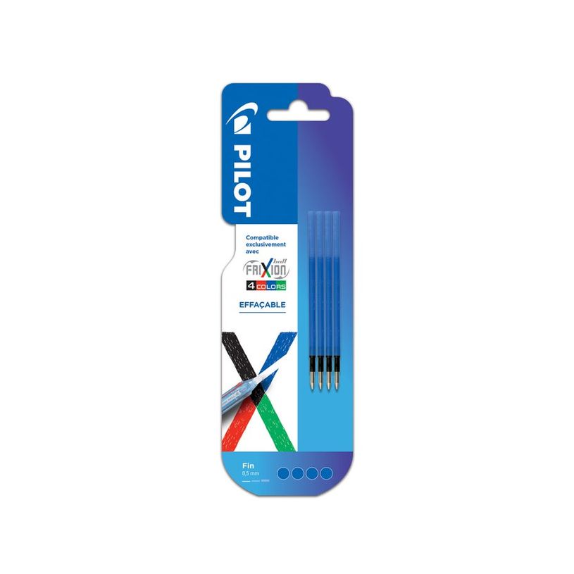 3131910447580-4 Recharges Frixion Ball - 4 couleurs - pointe fine - bleu-P_405231061_1-0