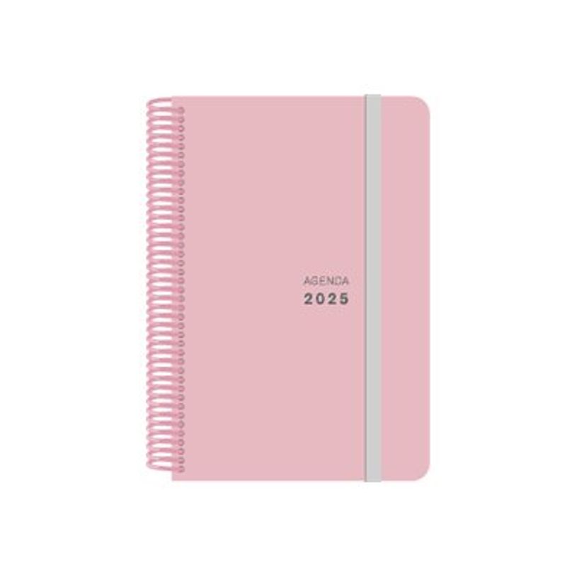 8412885237914-Senfort Pastel - Agenda - 2025 - 1 jour par page - reliure à spirale - 160 x 235 mm - ros-P_405231701_1-0