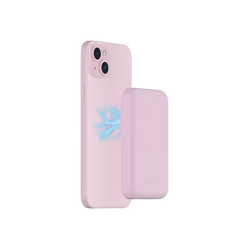 3571211524786-BIGBEN Connected - Banque d'alimentation - magnetic MagSafe wireless, Qi - 5000 mAh - 10 Watt - 2 connecteurs de sor-P_405231861_4-5