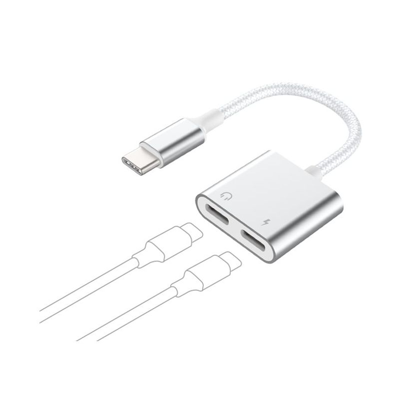 3571211530244-Force Power Lite - Casque/adaptateur de charge USB-C vers USB-C - 24 pin USB-C mâle pour -P_405231895_5-2