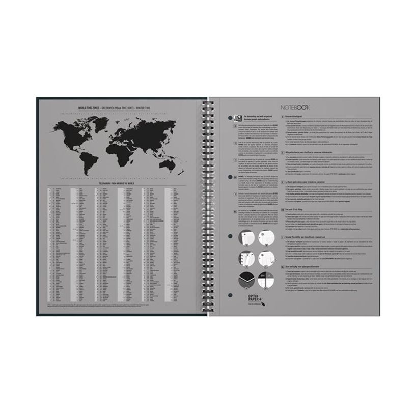 3020120240633-Oxford Notebook - Cahier à reliure intégrale - reliure à anneaux métalliques - A4+ - 80 feuilles / 160 pages - petits carre-P_405231924_1-13