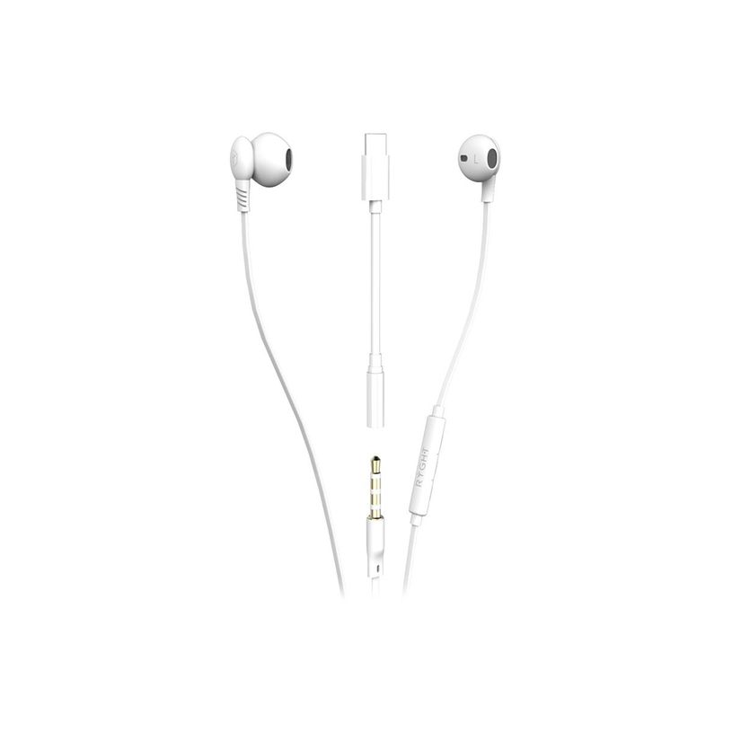 3760206483812-Ryght SALTO - Écouteurs avec micro - intra-auriculaire - filaire - jack 3,5mm - blanc-P_405232483_5-3