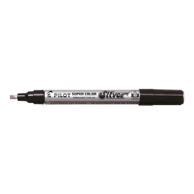 4902505088049-Pilot Super Color - Marqueur - permanent - pour verre, plastique, carton - argent - 4 mm --P_405232927_1-0