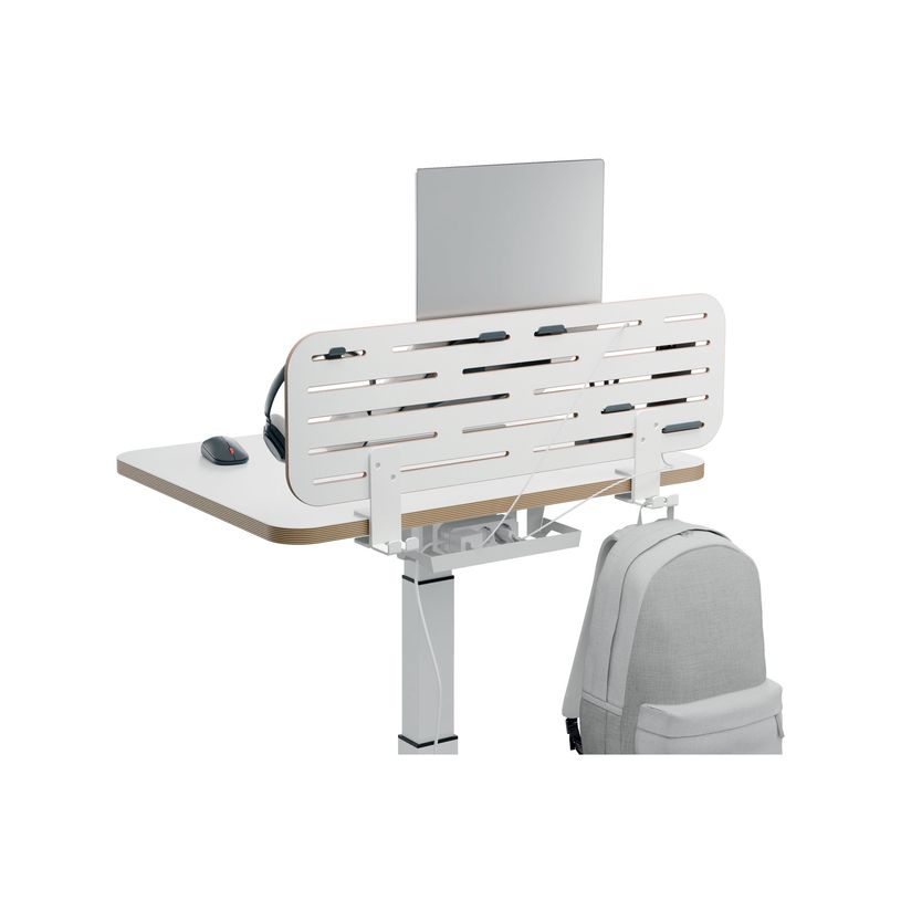 4002432138456-Leitz Ergo - Pegboard desk organizer - 2 crochets - carte MDF - blanc-P_405233192_6-4