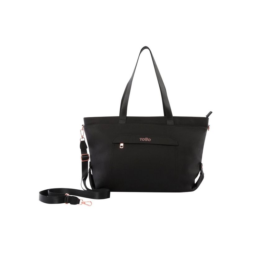 7704758974165-Totto Madrid - Cabas taille L - polyester, matériel métallique - noir-P_405233674_4-1