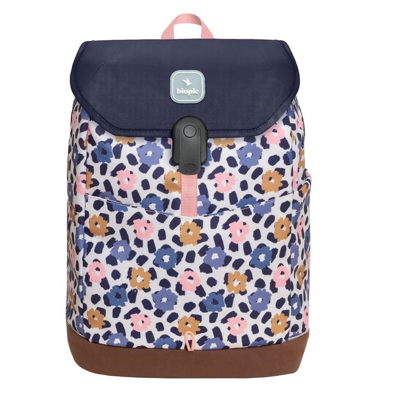 0404052342192-Sac à dos scolaire Noah - 43,5 cm - 1 compartiment - poppy - Biopic--0