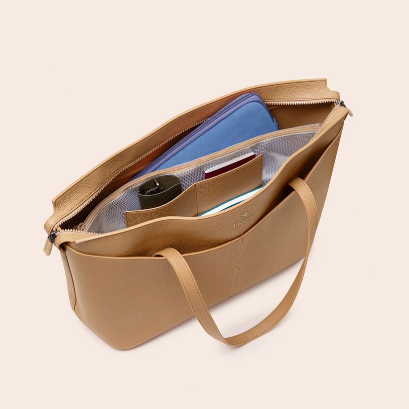 0404052342239-Biopic - Sac Cabas professionnelle - Sofia - camel-P_405234223_6-5