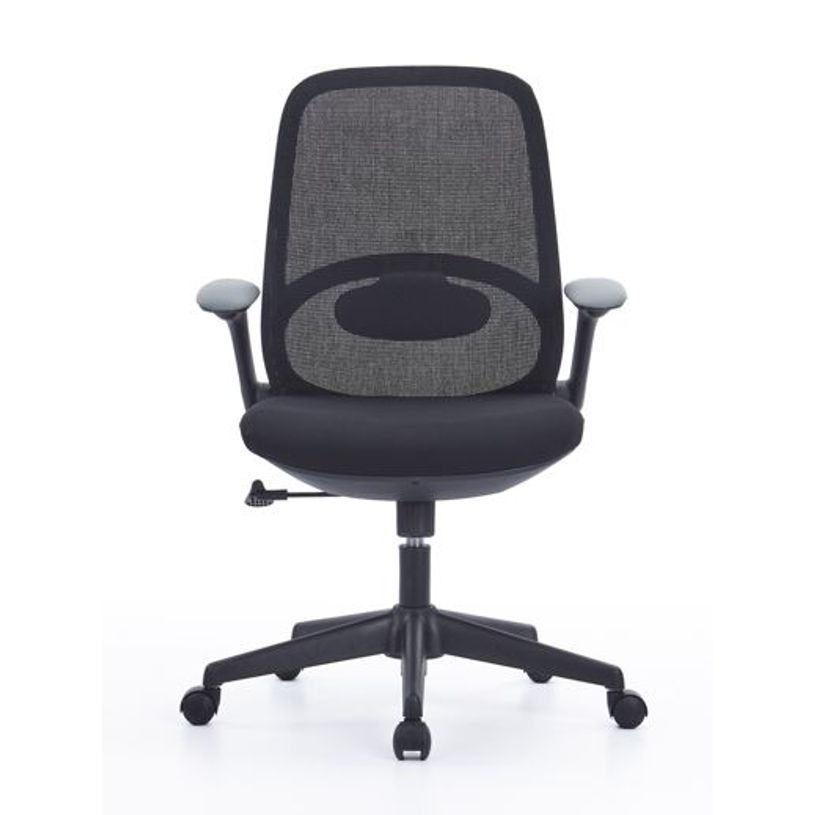 3760388581207-Fauteuil de bureau VEGA - accoudoirs rabattables - noir-P_405234812_1-0