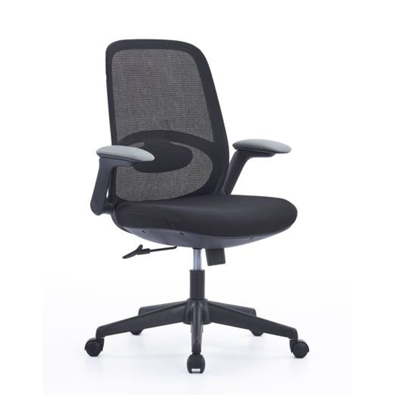 3760388581207-Fauteuil de bureau VEGA - accoudoirs rabattables - noir-P_405234812_2-1