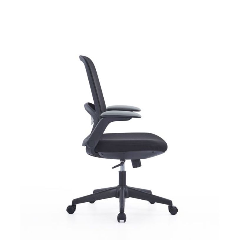 3760388581207-Fauteuil de bureau VEGA - accoudoirs rabattables - noir-P_405234812_3-2