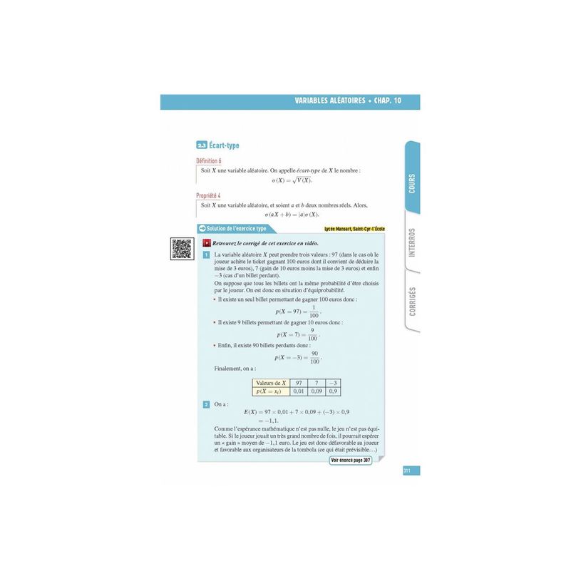 9782095038625-Maths Première - Les vrais exos du BAC - + de 100 exercices avec corrigés détaillés - Bac 2025 - Interros des Lycées - 1re - par Pasquet Stéphane, Maurette Eric - li-P_405235470_12-11