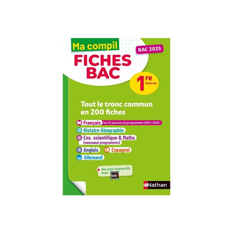 9782095035624-Toutes les matières du tronc commun Première- Bac 2025 - Français, Histoire-Géographie, Enseignement scientifique, Anglais, Espagnol, Allemand - Ma compil de fiches Bac - 1re - livr-P_405235471_5-4