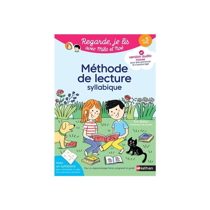 9782095029913-Méthode de lecture syllabique - Regarde, je lis avec Mila et Noé - par Battut Eric, Gribo-P_405235522_1-0