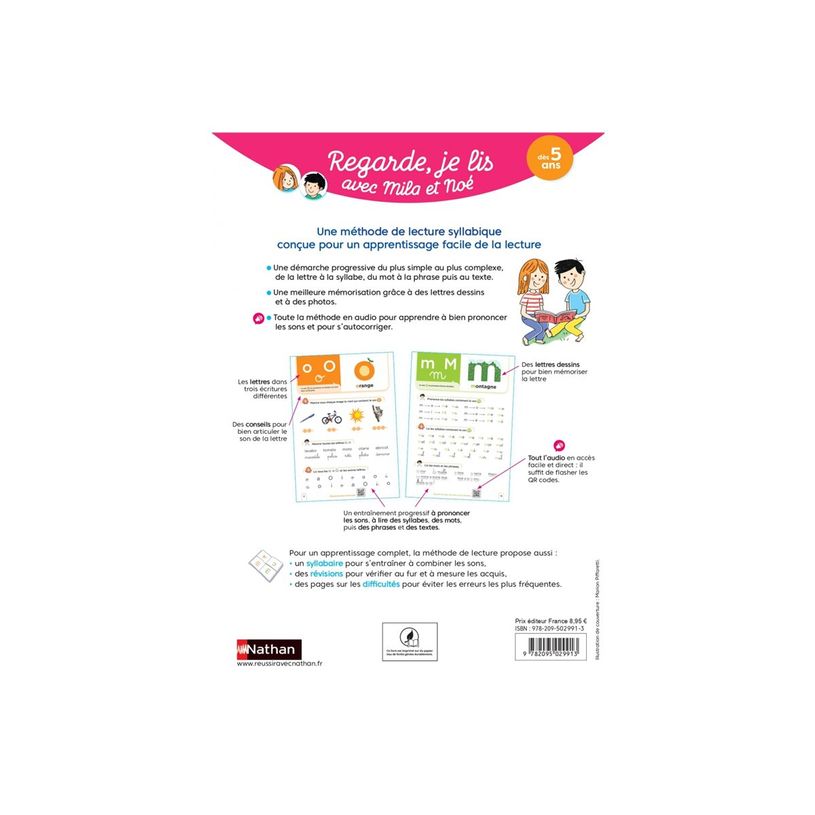 9782095029913-Méthode de lecture syllabique - Regarde, je lis avec Mila et Noé - par Battut Eric, Gribo-P_405235522_2-1