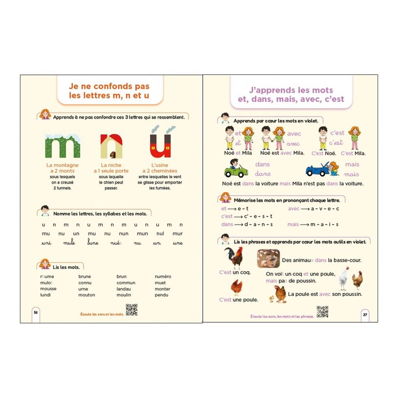 9782095029913-Méthode de lecture syllabique - Regarde, je lis avec Mila et Noé - par Battut Eric, Gribo-P_405235522_4-3