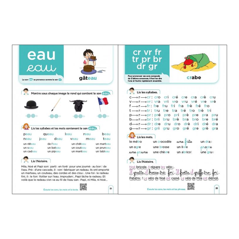 9782095029913-Méthode de lecture syllabique - Regarde, je lis avec Mila et Noé - par Battut Eric, Gribo-P_405235522_5-4