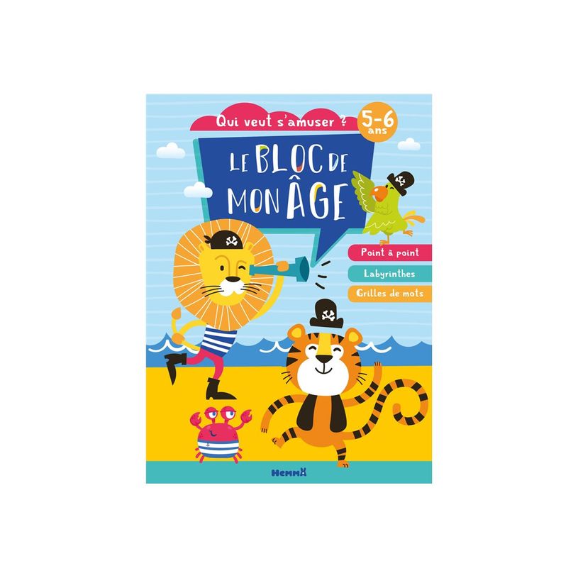 9782508058295-Qui veut s'amuser ? - Le bloc de mon âge 5 / 6 ans - livre de coloriage / d'activités-P_405235552_1-0