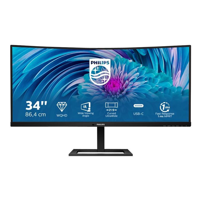 8712581770662-Philips E-line 346E2CUAE - Écran LED  incurvé -34" - 3440 x 1440 UWQHD - HDMI, DisplayPo-P_405236352_5-4