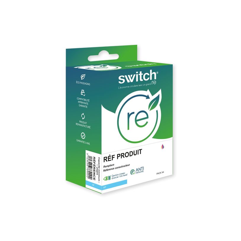 3700654270060- Cartouche remanufacturée  HP 903XL - Pack de 4 - noir, cyan, magenta, jaune - Switch -P_405236460_1-0