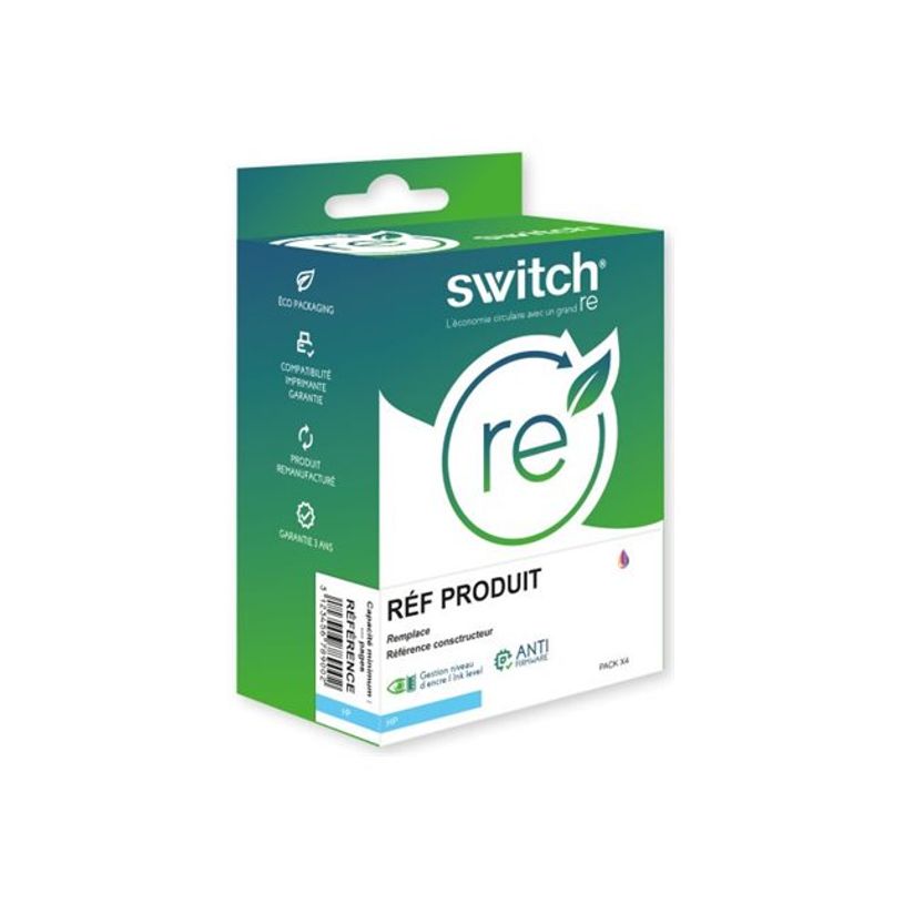 3700654270060- Cartouche remanufacturée  HP 903XL - Pack de 4 - noir, cyan, magenta, jaune - Switch -P_405236460_2-1
