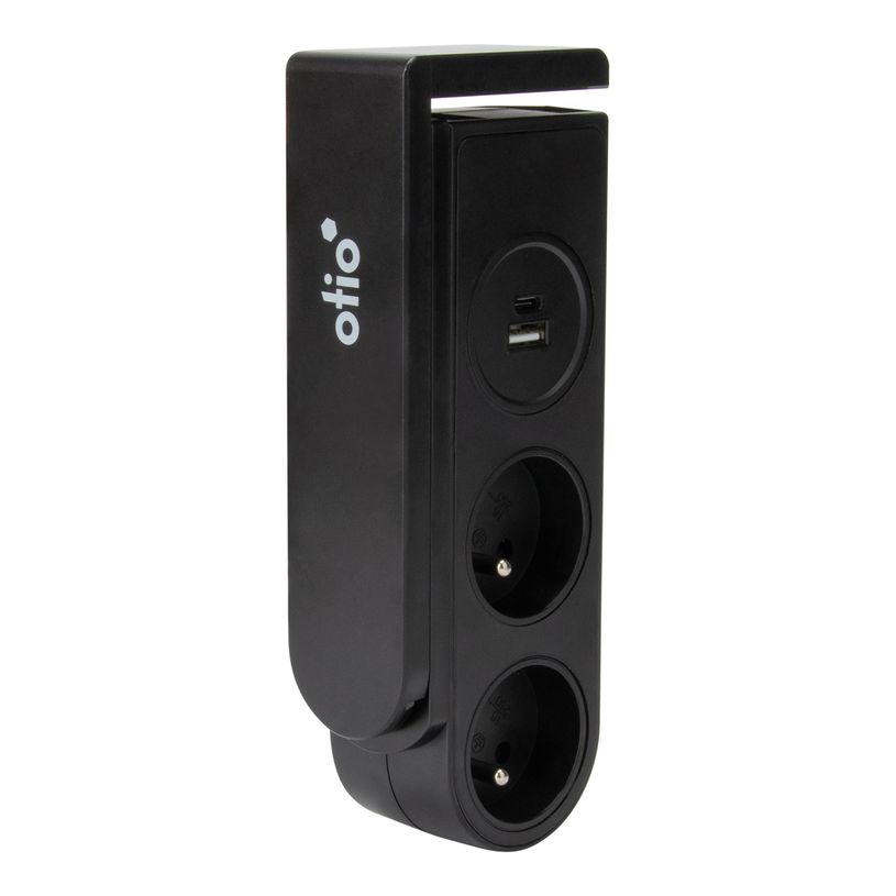 3545417601114-Otio - Coupe-circuit (clamp-mountable) - clip-on, with USB chargers - CA 230 V - 3680 Watt - connecteurs de sortie : 2 (2 x Type E, USB, 24 pi-P_405239225_1-0