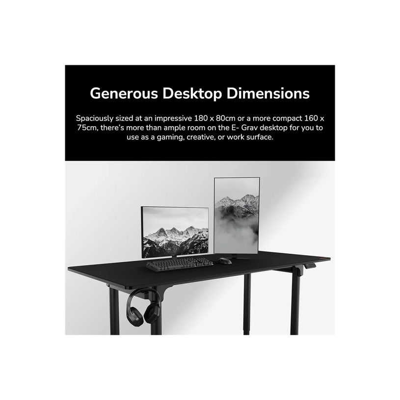 4710483778483-Bureau  Cougar E-GRAV 180 - Bureau gaming assis/debout - réglage électrique - L180 cm --P_405239758_10-9