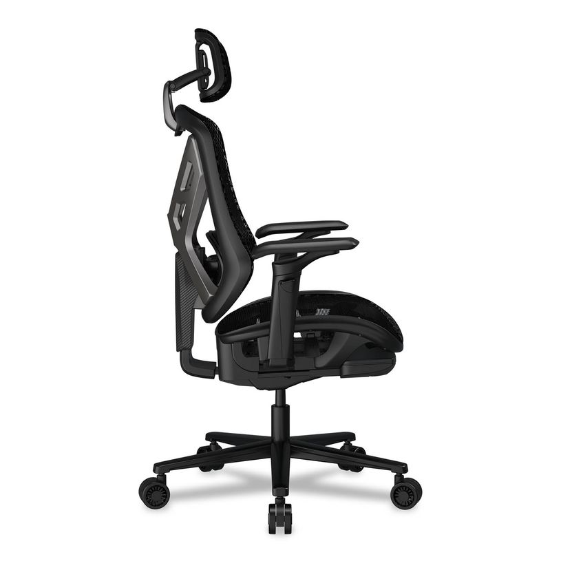 4710483778070-Fauteuil gamer Speeder - accoudoirs réglables - appui-tête intégré - noir-P_405239834_4-3