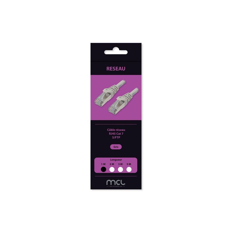 3700224771799-MCL - Câble réseau - RJ-45 (M) pour RJ-45 (M) - 1 m - gris-P_405239946_3-1