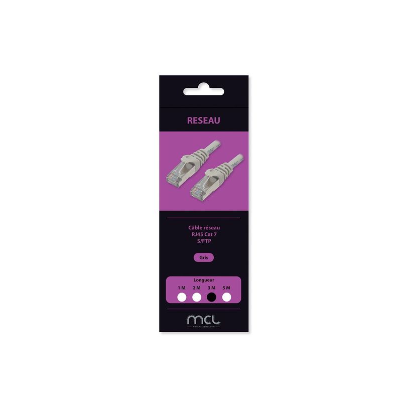 3700224771812-MCL - Câble réseau - RJ-45 (M) pour RJ-45 (M) - 3 m - gris-P_405239948_3-1