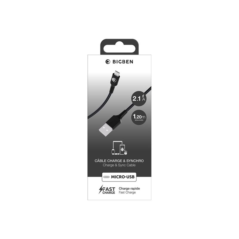 3571211536222-BIGBEN Connected - Câble USB - USB (M) pour Micro-USB de type B (M) - 1.2 m - noir-P_405240143_2-5