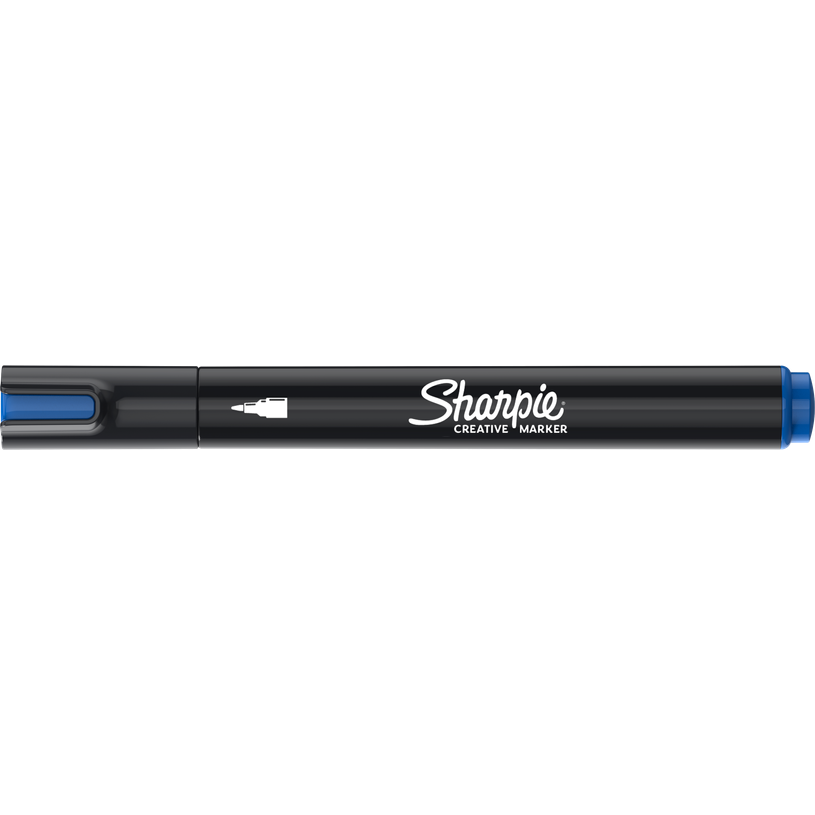 3026982055491-Sharpie Creative - Marqueur - non permanent - bleu - encre acrylique à base d'eau - 2.5 mm--0