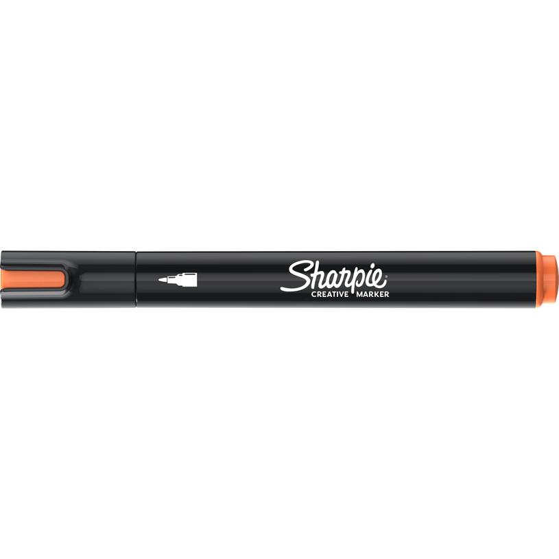 3026982055446-Sharpie Creative - Marqueur - non permanent - orange - encre acrylique à base d'eau - 2.5 mm--0