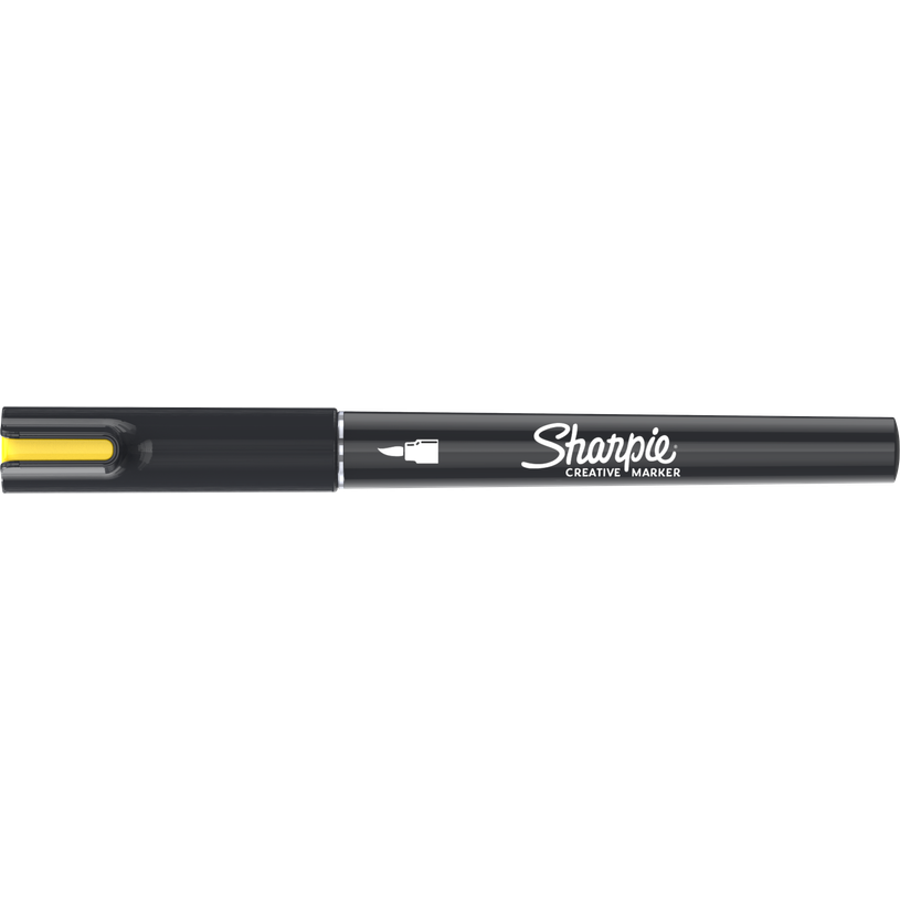 3026982055590-Sharpie Creative - Marqueur - non permanent - jaune - encre acrylique à base d'eau - 1.2 mm--0