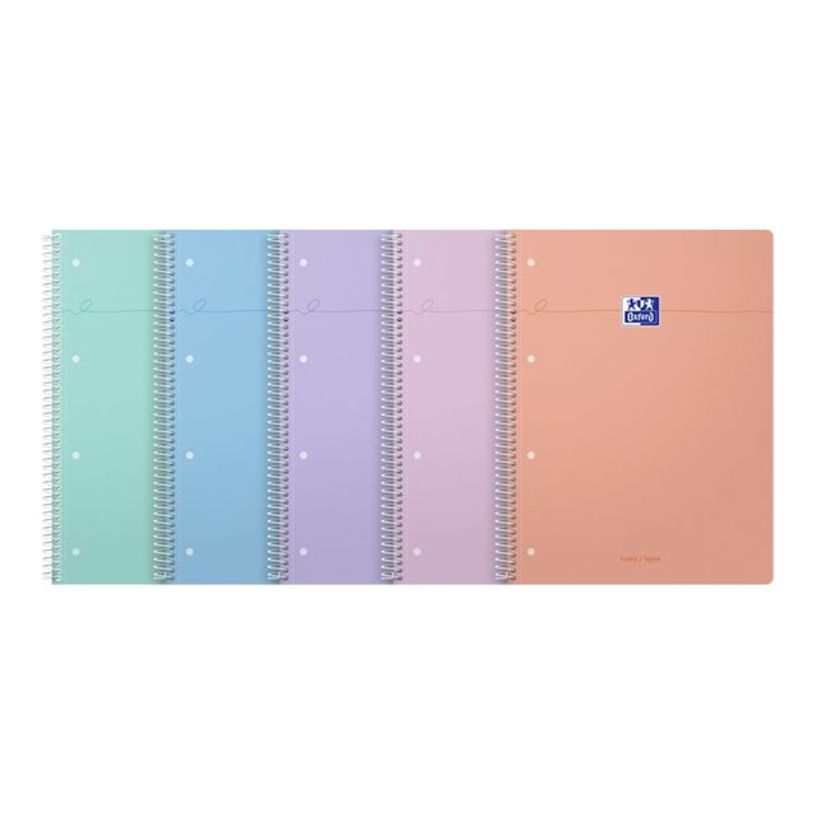 3020120231228-Oxford Smart Pastel - Cahier de notes - reliure à spirale - A4 Plus (210 x 297 mm) - 80 feuilles / 160 pa-P_405242576_2-0