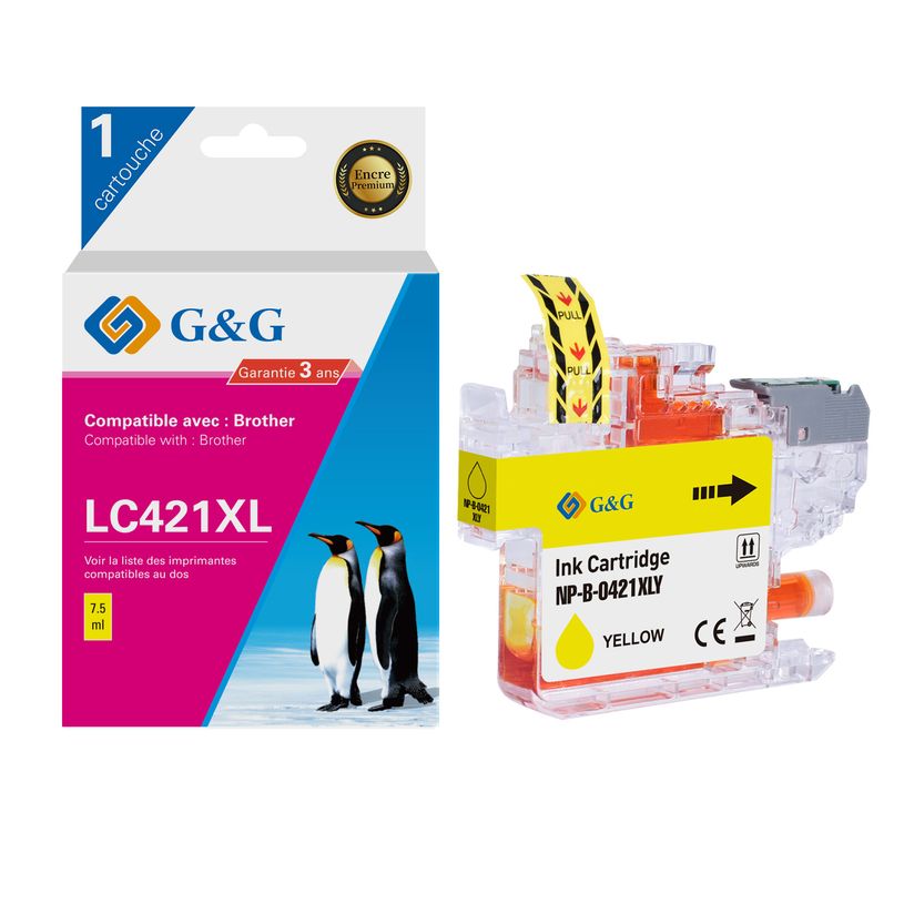 6942383184936-Cartouche compatible Brother LC421XL - jaune - G&G-P_405242727_1-0